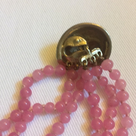 Pink and gold Seashell beaded necklace - Picture 3 of 4